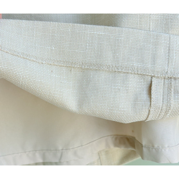 Ann Taylor Linen Blend Pencil Skirt Beige Khaki Lined Work Office Career 2P - Picture 6 of 11